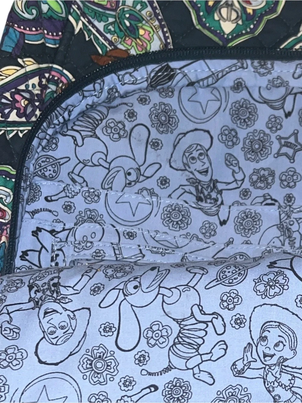 Vera Bradley Disney Pixar Toy Story Campus Backpack Andy's Room Large + read